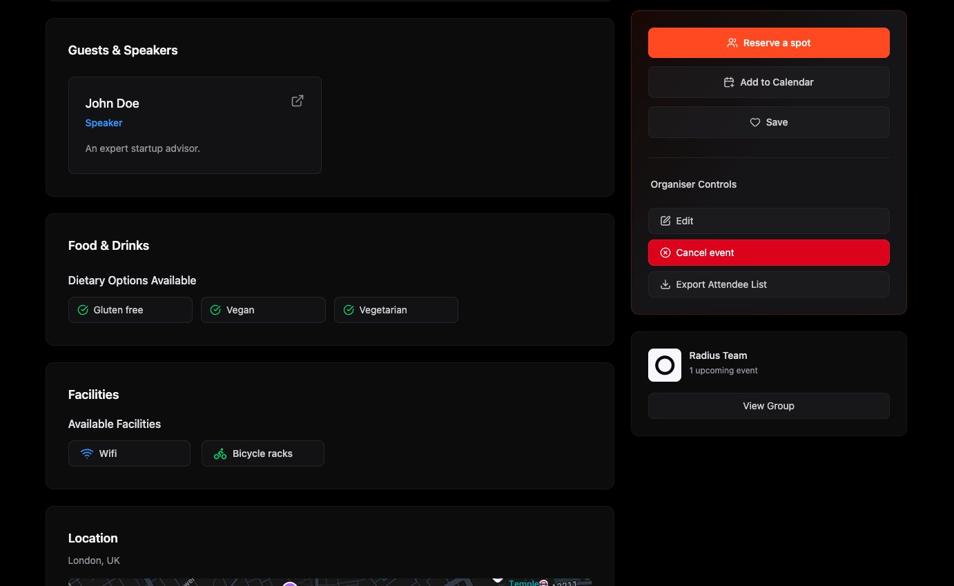 New event features help attendees know what to expect Event organizer adding speakers, food options, and venue facilities to make events more accessible and informative