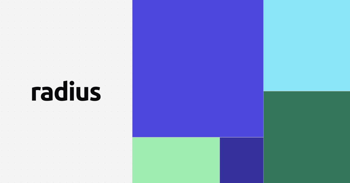 Radius brand artwork for private groups